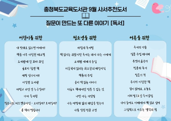 0831_교육도서관, _언제나 책봄! 열두 달 북큐레이션_  9월 주제는 질문이 만드는 또 다른 이야기 독서(사진표지).jpg